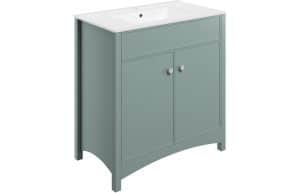 Lucia 810mm Basin Unit (exc. Basin) - Sea Green Ash