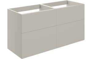 Statement 1180mm 4 Drawer Wall Unit (No Top) - Matt Latte