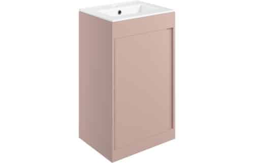 Elements 510mm Floor Standing Unit Inc. Basin - Matt Antique Rose