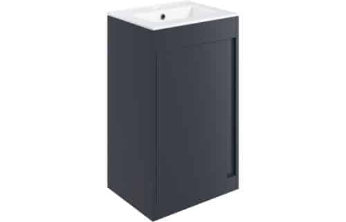 Elements 510mm Floor Standing Unit Inc. Basin - Matt Indigo Blue