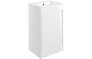 Elements 510mm Floor Standing Unit Inc. Basin - White Gloss