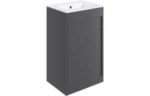 Elements 510mm Floor Standing Unit Inc. Basin - Matt Graphite Grey