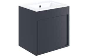 Elements 510mm Wall Hung Unit Inc. Basin - Matt Indigo Blue
