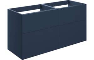 Statement 1180mm 4 Drawer Wall Unit (No Top) - Matt Deep Blue