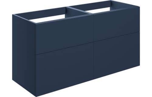 Statement 1180mm 4 Drawer Wall Unit (No Top) - Matt Deep Blue