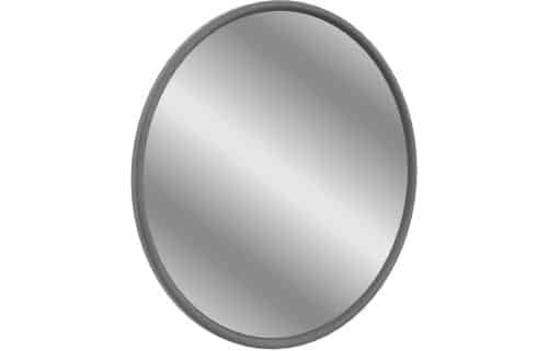 Lucia 550x550mm Round Mirror - Grey Ash