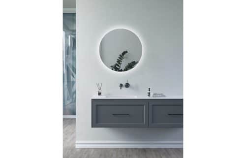 Savita 800mm Round Back-Lit LED Mirror - Image 3