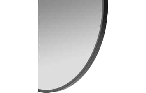 Kenji 600mm Round Mirror - Matt Black - Image 2
