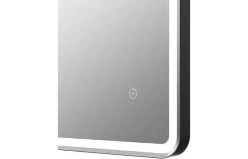 Kota 600mm Rectangle Front-Lit LED Mirror - Matt Black - Image 2