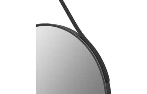 Mako 600mm Round Mirror - Matt Black - Image 2