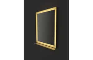 Lecco 800x600mm Front-Lit Rectangular Mirror - Chrome