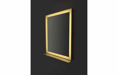 Lecco 800x600mm Front-Lit Rectangular Mirror - Chrome