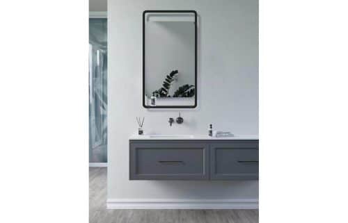 Sana 500mm Rectangle Mirror w/Shelf - Image 3