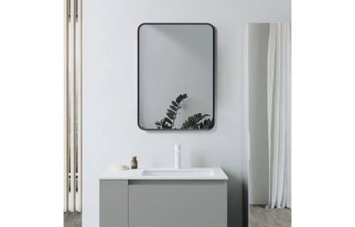 Kenji 600x800mm Rectangle Mirror - Matt Black - Image 3