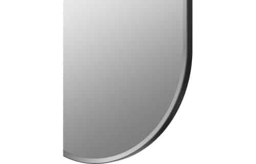 Kenji 800x400mm Oblong Mirror - Matt Black - Image 2