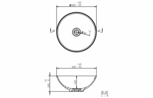 Susie 410mm Round Washbowl - Image 4