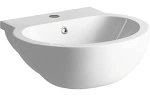 Mimosa 540x500mm 1TH Semi Recessed Basin