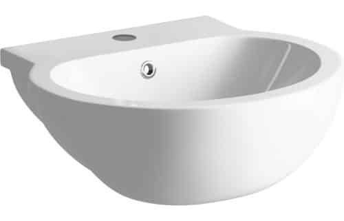 Mimosa 540x500mm 1TH Semi Recessed Basin