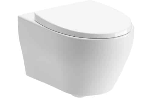 Lily Rimless Wall Hung WC & Soft Close Seat