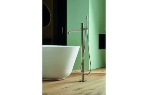 Vema Tiber Wall Mounted Bath/Shower Mixer - St/Steel - Image 2