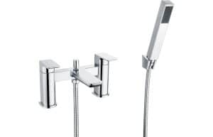 Berio Bath Shower Mixer - Shower Kit - Chrome