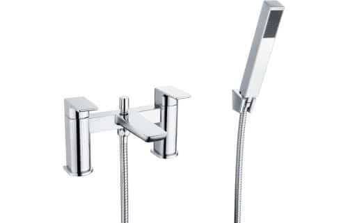 Berio Bath Shower Mixer - Shower Kit - Chrome