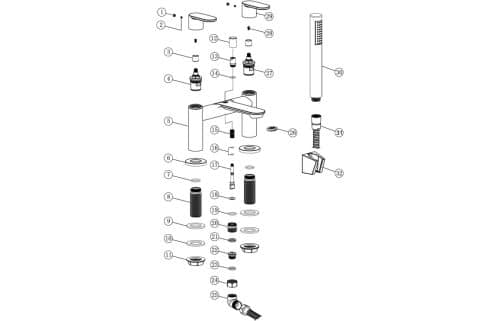 Loire Bath/Shower Mixer - Image 2