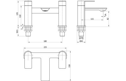 Bellona Bath Filler - Image 3