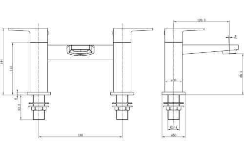 Cassini Bath Filler - Image 3