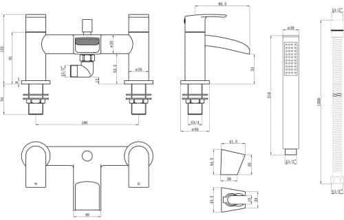 Reims Bath Shower Mixer - Image 3
