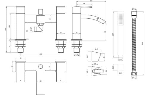 Corsica Bath/Shower Mixer - Image 3
