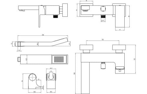 Zacara Wall Mounted Shower Mixer & Shower Kit - Image 3