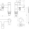 Abano Bath Shower Mixer with Shower Kit - Image 3