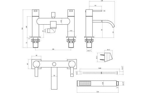 Forio Bath Shower Mixer - Image 3