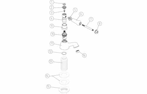 Millom Bath Pillar Taps - Image 2