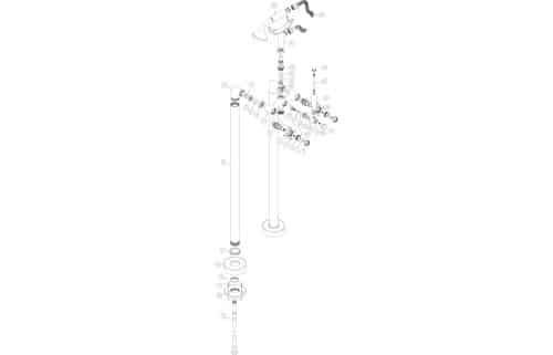 Bordon Freestanding Bath Shower Mixer - Image 2