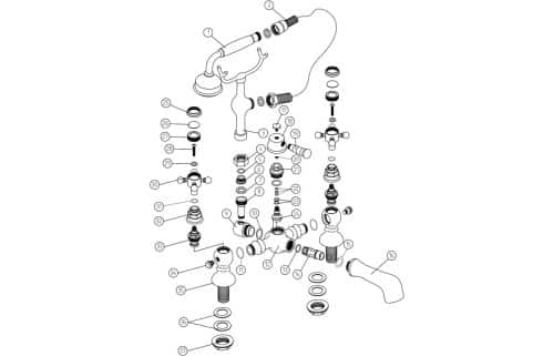 Tadlow Bath/Shower Mixer w/Shower Kit - Image 2