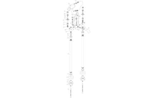 Tadlow Floor Standing Bath/Shower Mixer w/Shower Kit - Image 2
