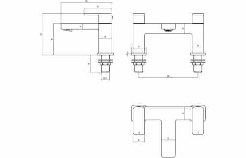 Adria Bath Filler - Image 3