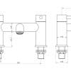 Pescara Bath Filler - Brushed Brass - Image 3