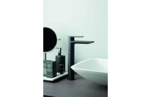 Vema Timea Floor Standing Bath/Shower Mixer - Matt Black - Image 2