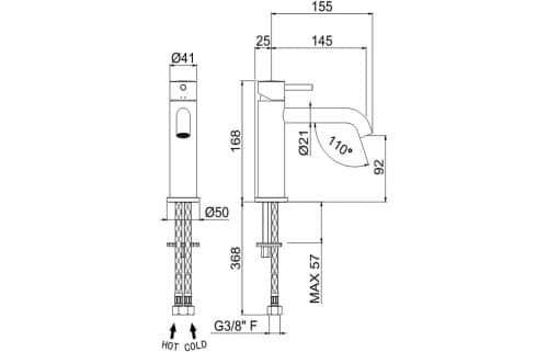 Vema Maira Basin Mixer - Chrome - Image 3