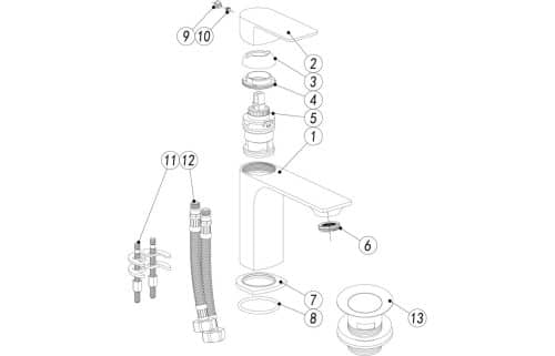 Bellona Basin Mixer - Matt Black - Image 2