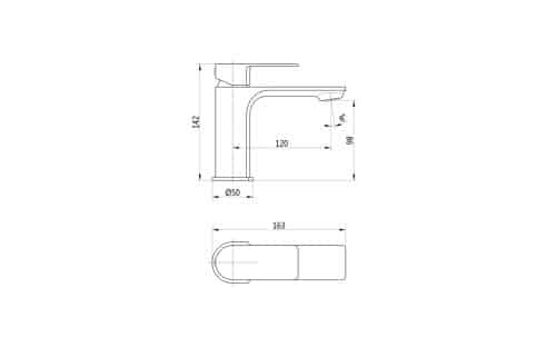 Bellona Basin Mixer - Matt Black - Image 3