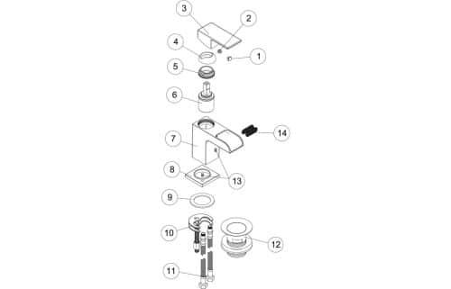 Marne Cloakroom Basin Mixer - Image 2