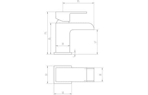 Marne Cloakroom Basin Mixer - Image 3