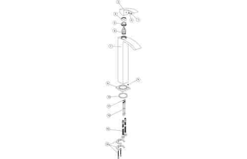 Corsica Tall Basin Mixer - Image 2