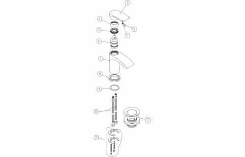 Vesso Cloakroom Basin Mixer - Image 2