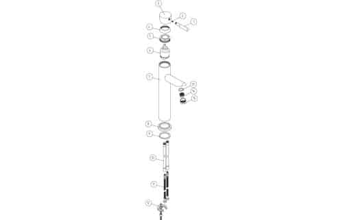 Sopra Tall Basin Mixer - Image 2