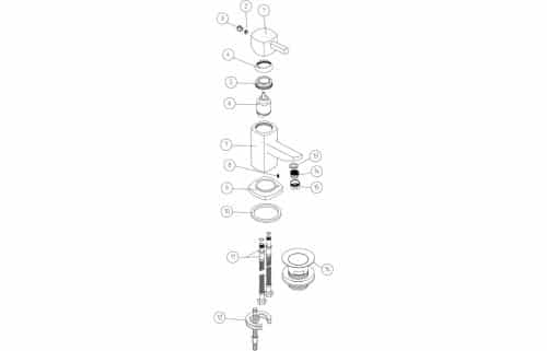 Toulon Mono Basin Mixer - Image 2
